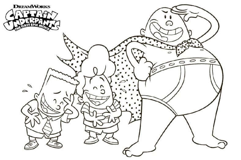 Captain Underpants Coloring Pages With George And Harold
