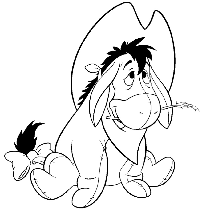 Eeyore Coloring Pages Free