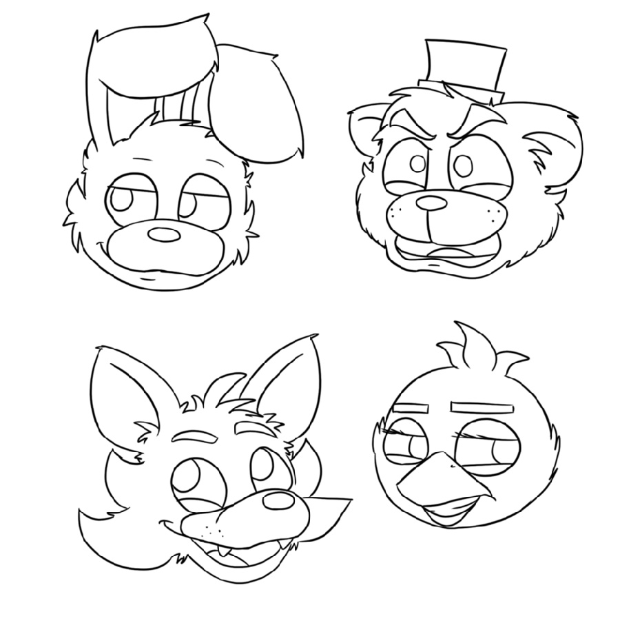 Five Nights At Freddy_s Coloring Pages Characters