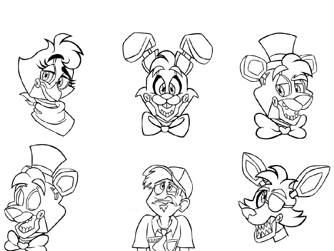 Five Nights At Freddy_s Coloring Pages Free