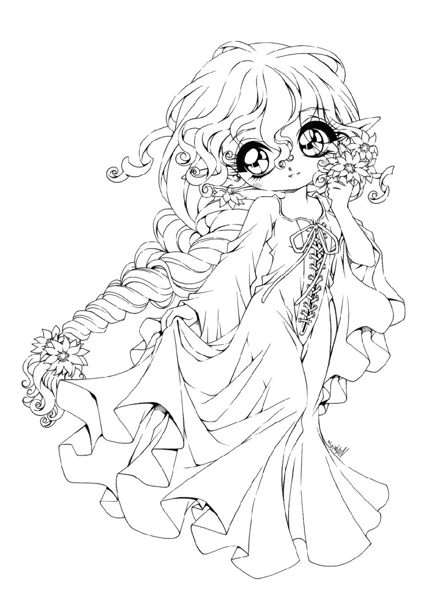Girls Coloring Chibi