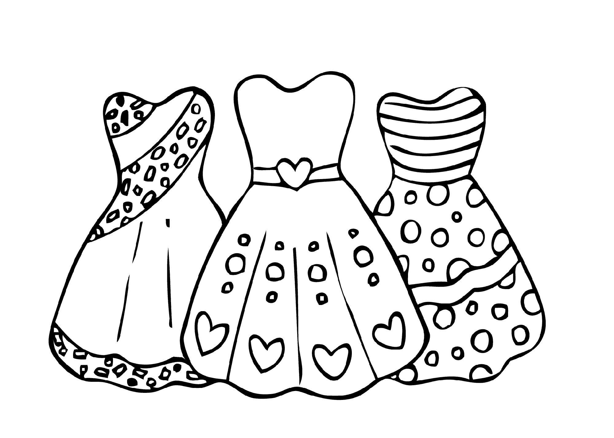 Girls Coloring Dress