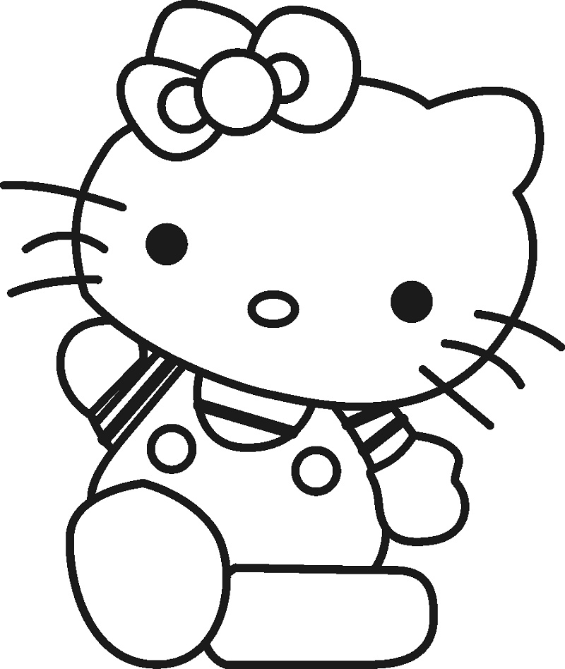 Girls Coloring Hello Kitty