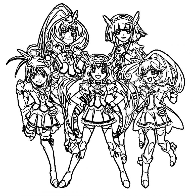 Glitter Force Coloring Pages Candy | K5 Worksheets