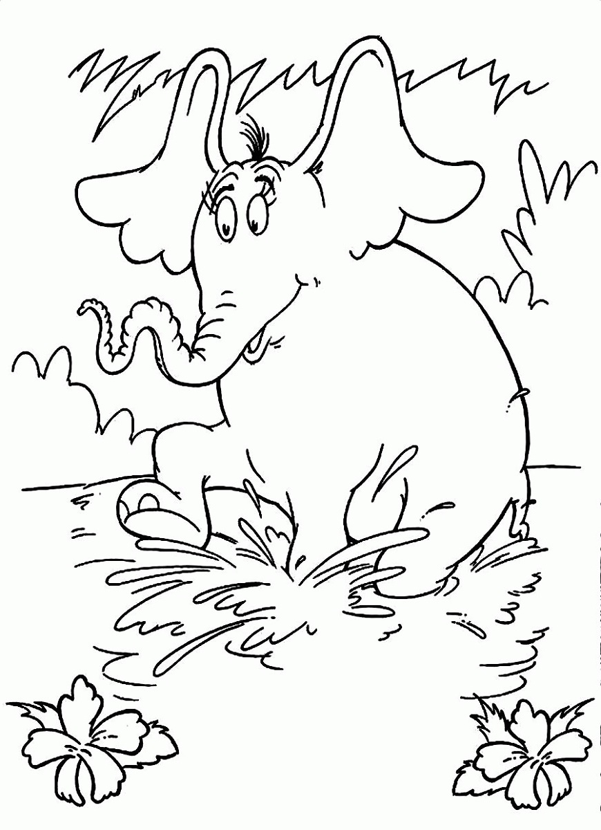Horton Hears A Who Coloring Page Free