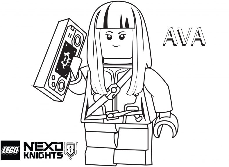 Lego Nexo Knights Coloring Pages Ava