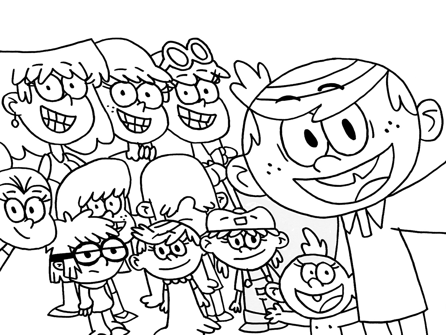 Loud House Coloring Pages Free