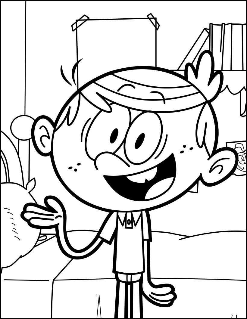 Loud House Coloring Pages Lincoln