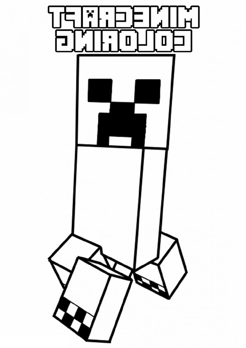 Minecraft Creeper Coloring Page For Kids | K5 Worksheets
