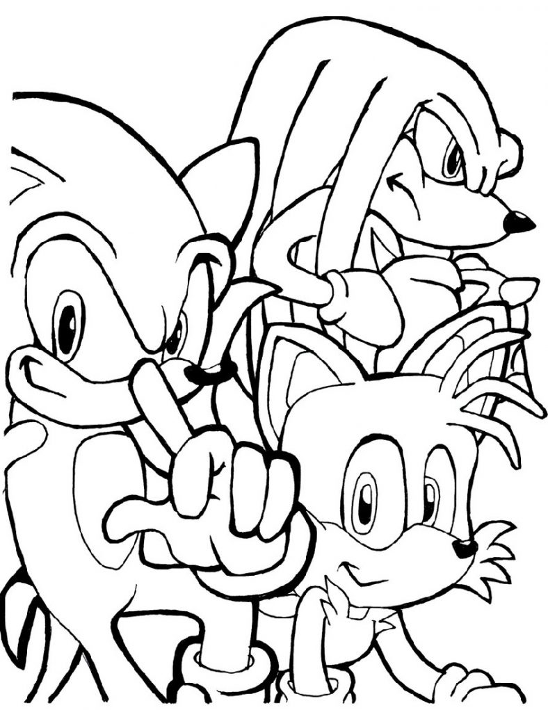 Sonic Coloring Book Printable