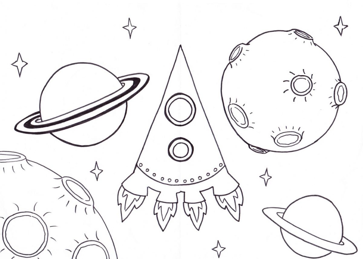 Outer Space Coloring Pages K5 Worksheets