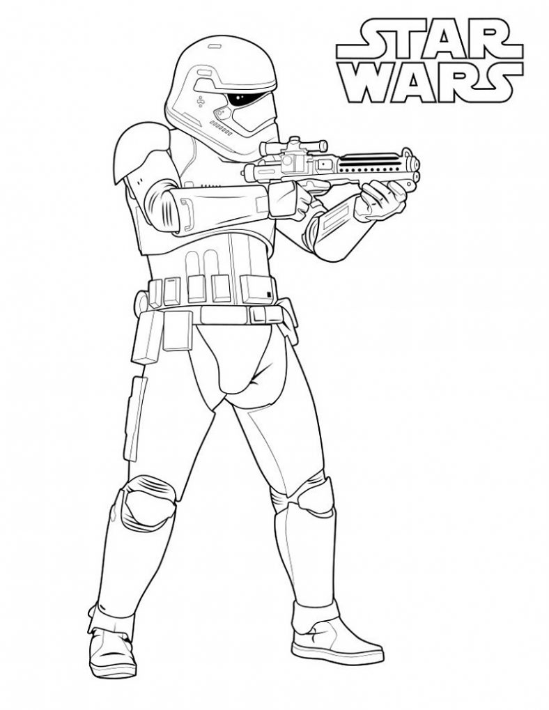 Star Wars Coloring Storm Trooper
