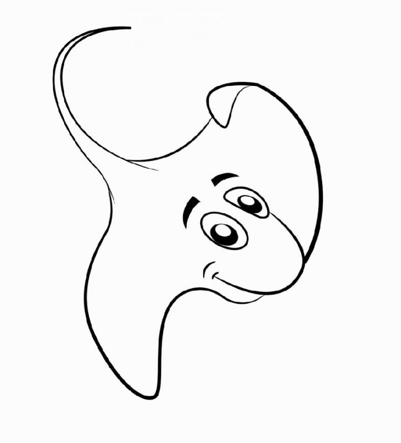 Stingray Coloring Book Pages Coloring Pages Riset