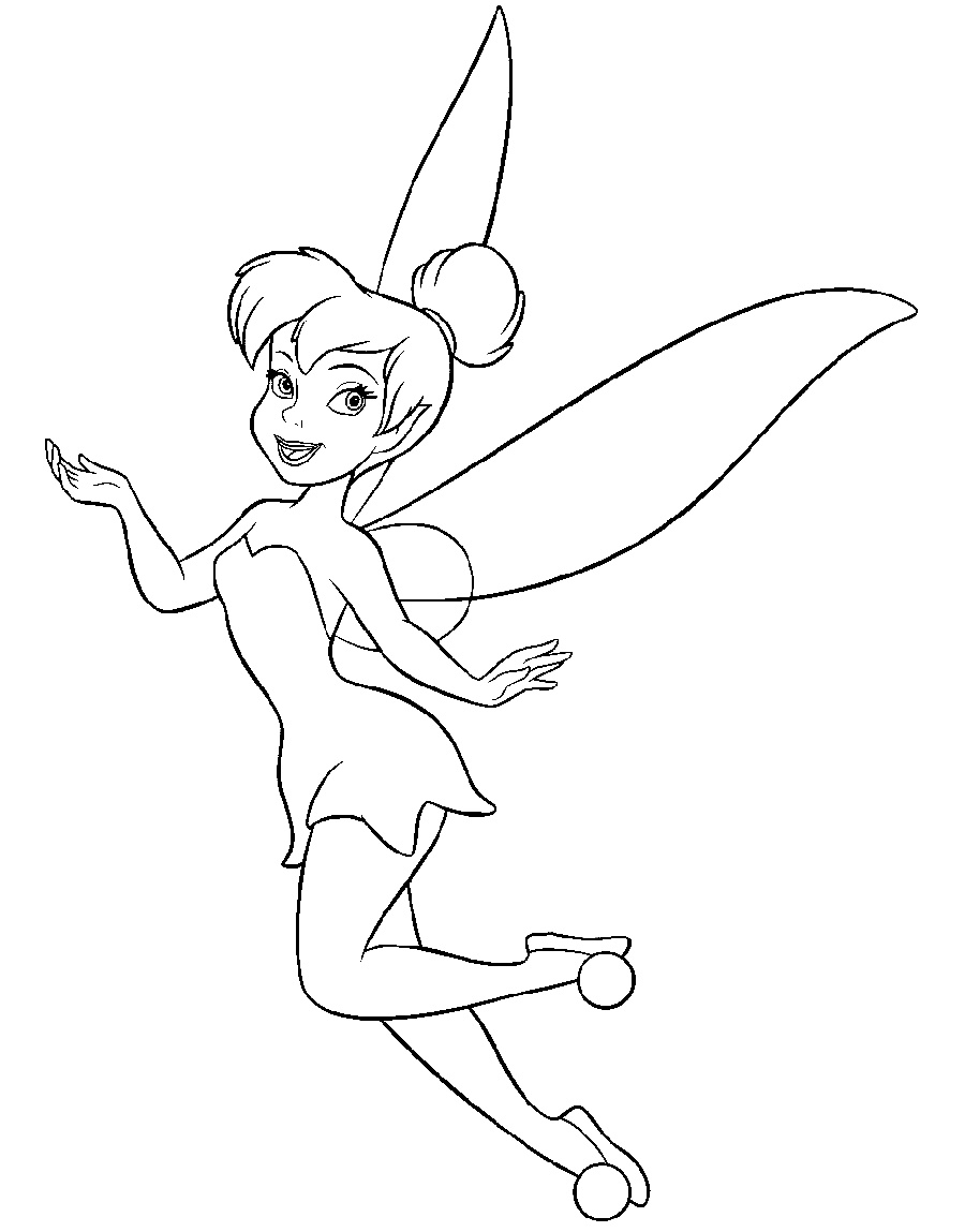 Tinkerbell Coloring Pages Fairy