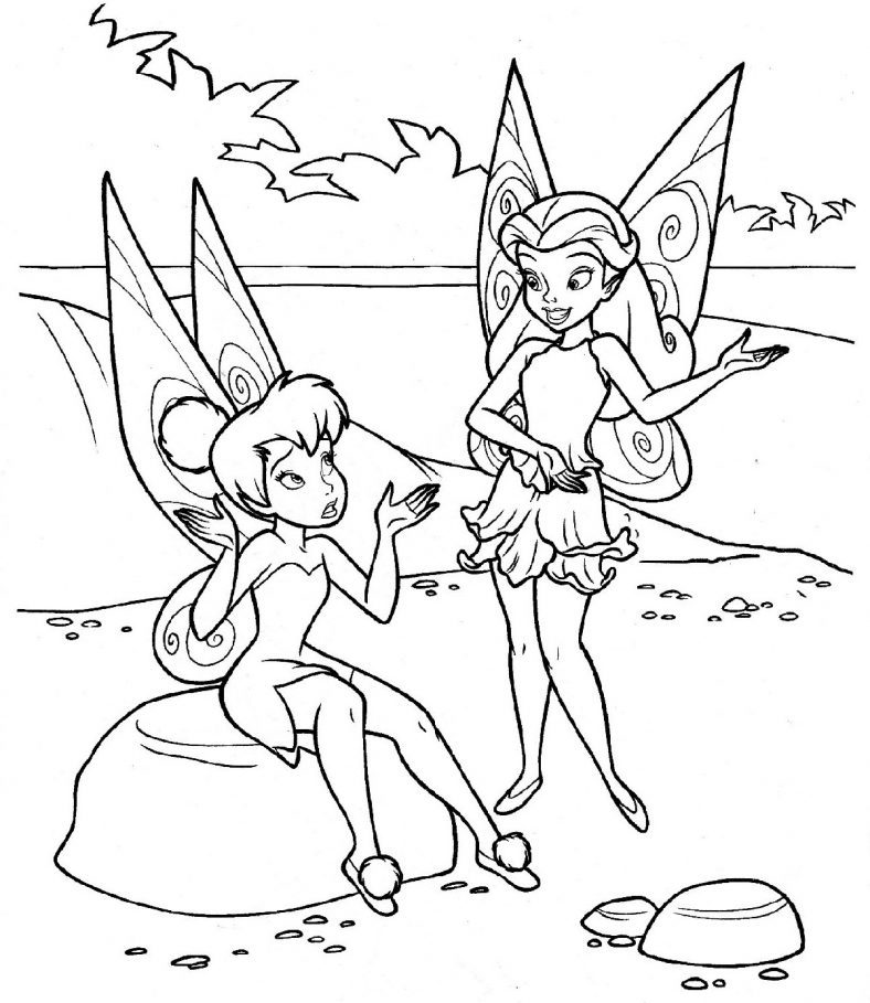 Tinkerbell Coloring Pages Free