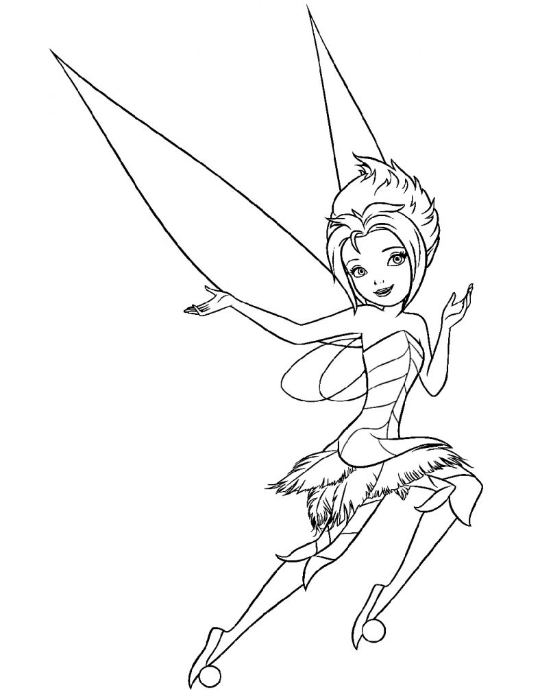 Tinkerbell Coloring Pages Periwinkle