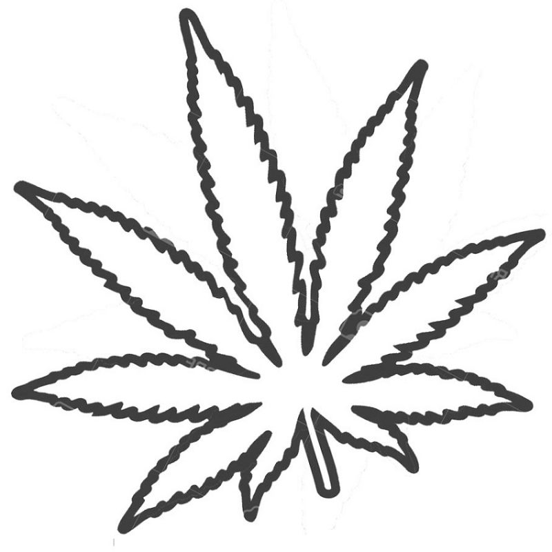 Weed Coloring Pages Marijuana Leaf.
