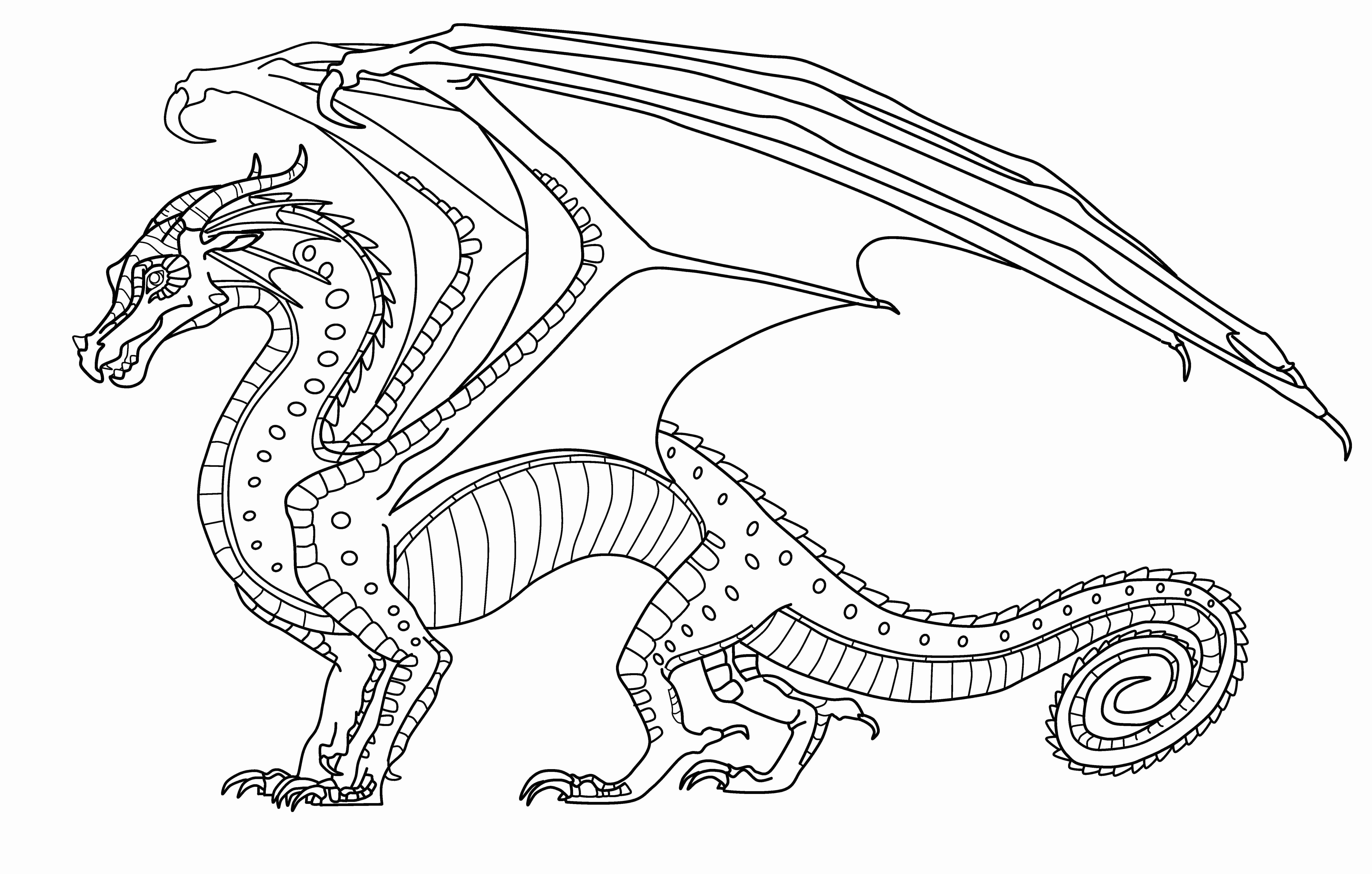 Wings Of Fire Coloring Pages RainWing