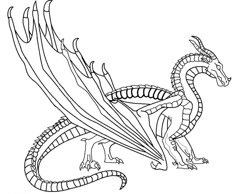 Wings Of Fire Coloring Pages SkyWing
