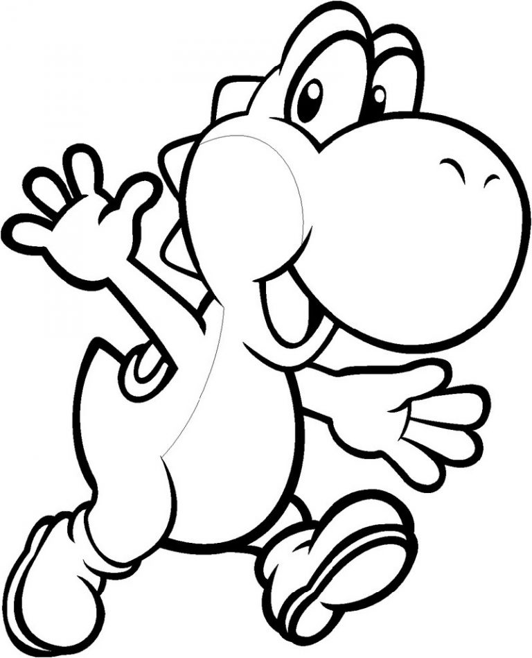 Yoshi Pages For Kids Printable Coloring Pages